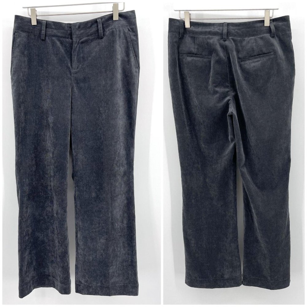 Coldwater Creek Gray Corduroy Trouser Fit Pants